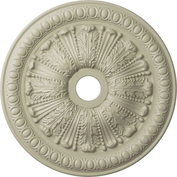 Ekena Millwork Tomango Egg & Dart Medallion (Canopies up to 6 3/4"), 27 7/8"OD x 3 7/8"ID x 2 1/2"P, Clear Yellow CM27TOCYF - main